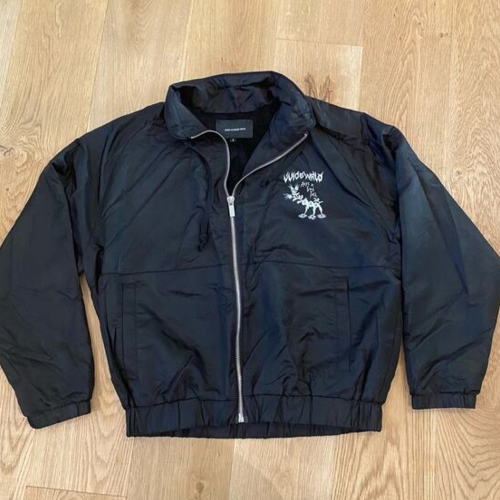 JUICE WRLD BLACK WINDBREAKER